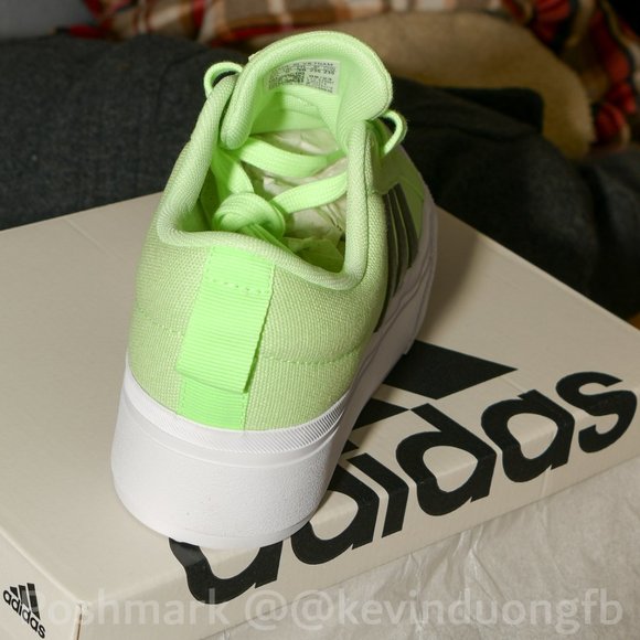 adidas Women Platform shoes . Green/silver - Picture 3 of 7